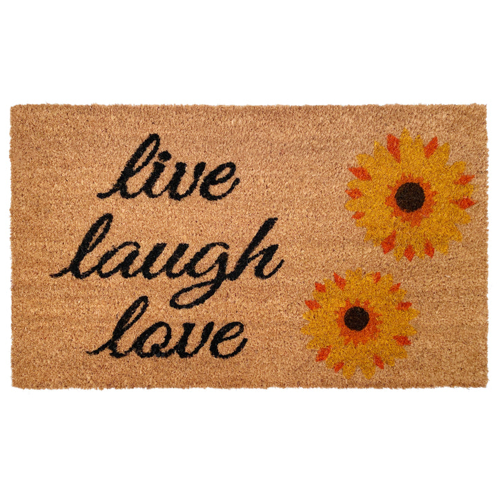 Sunflower Live Laugh Love Doormat 17"x29"