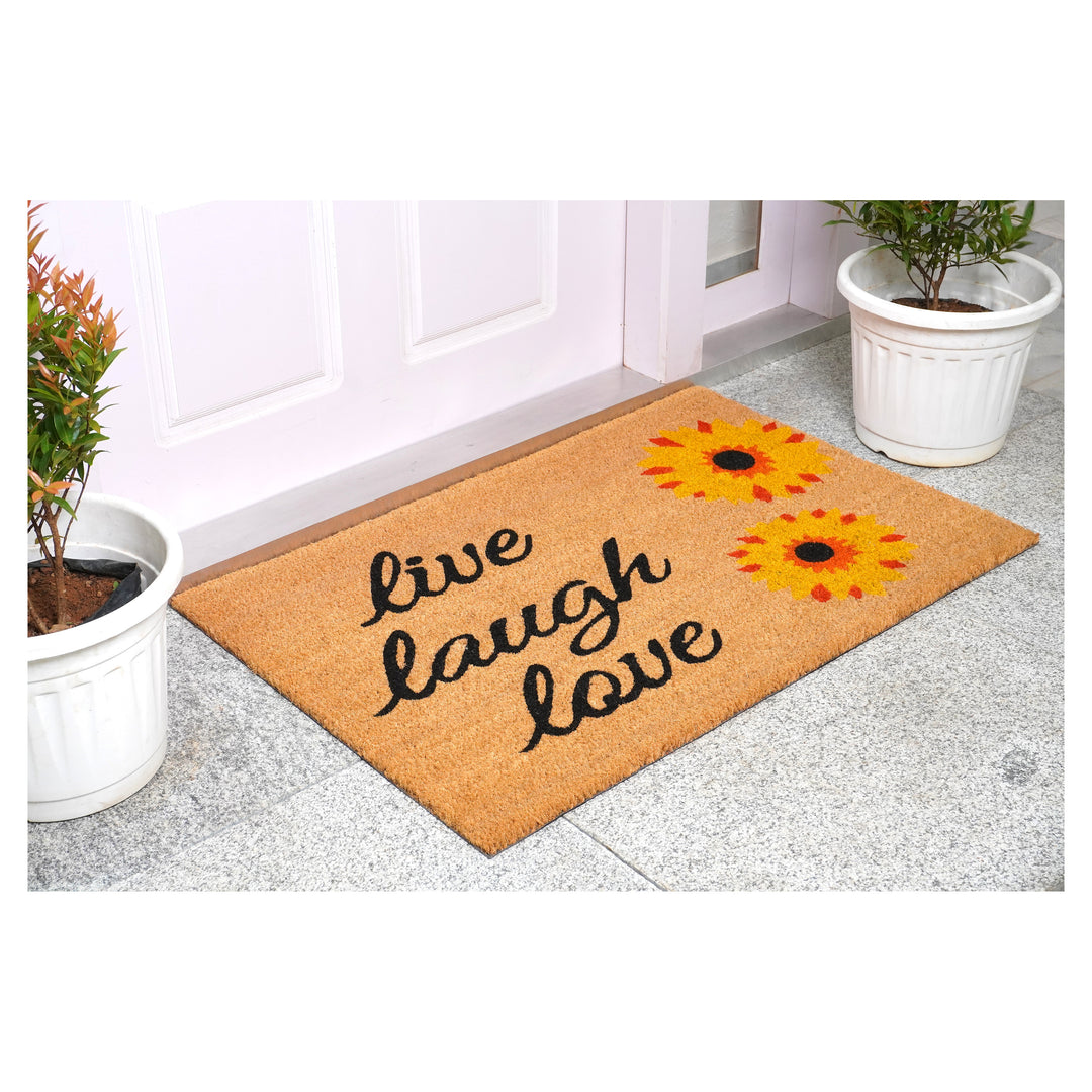 Sunflower Live Laugh Love Doormat 24"x36"