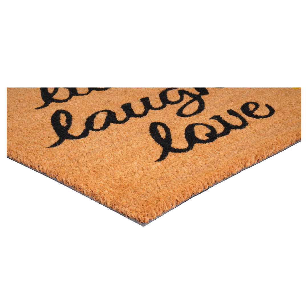 Sunflower Live Laugh Love Doormat 24"x36"