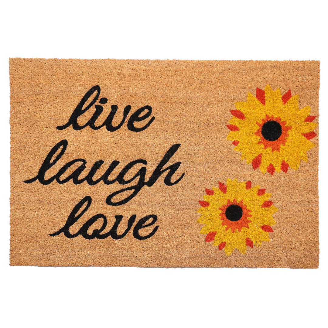 Sunflower Live Laugh Love Doormat 24"x36"