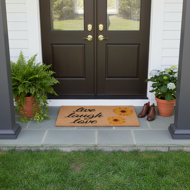 Sunflower Live Laugh Love Doormat