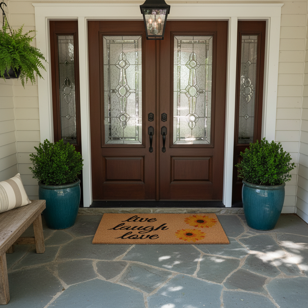 Sunflower Live Laugh Love Doormat