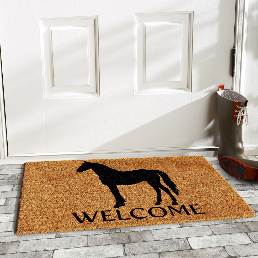 Horse Welcome Doormat 17"x29"