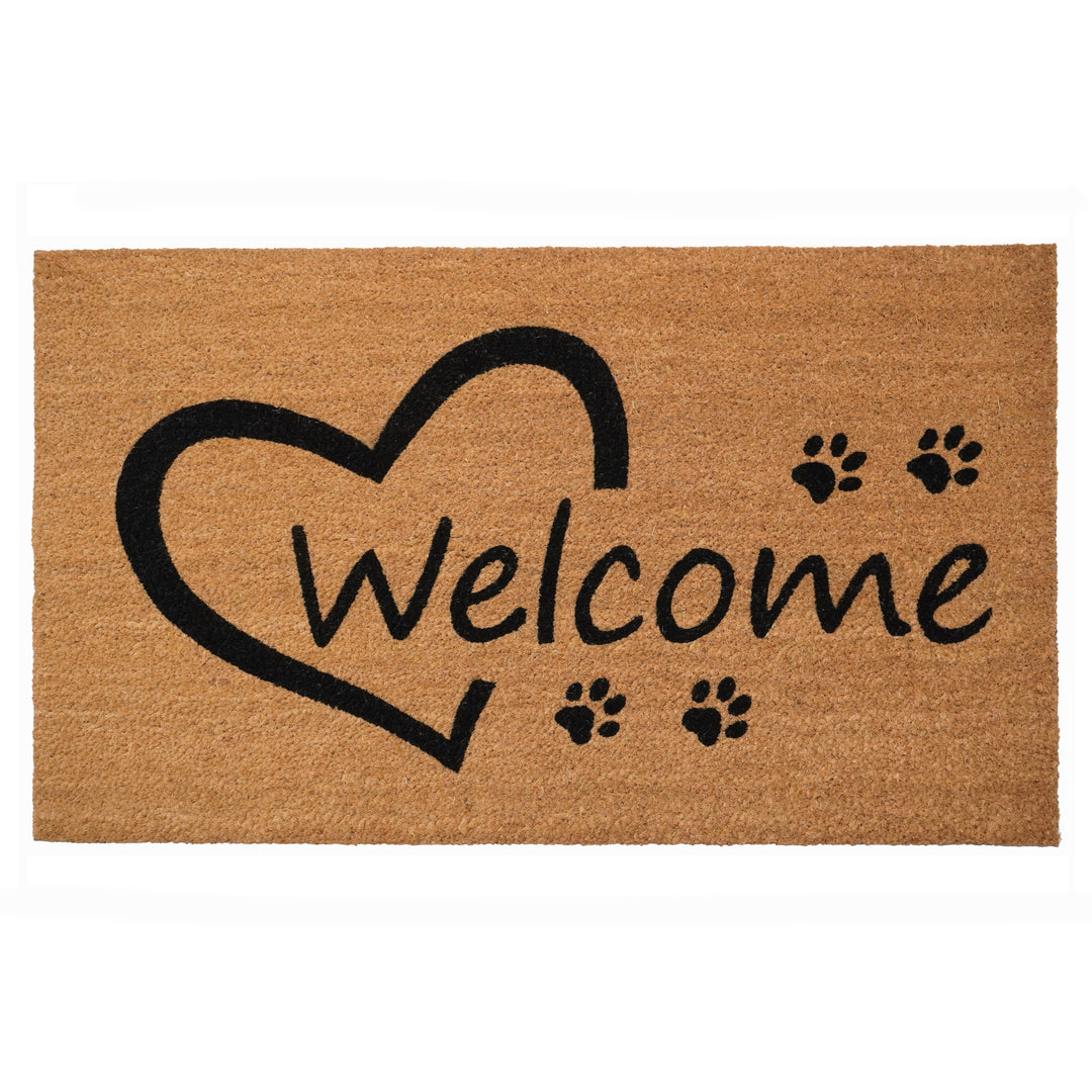 Open Heart Paws Doormat 17"x29"