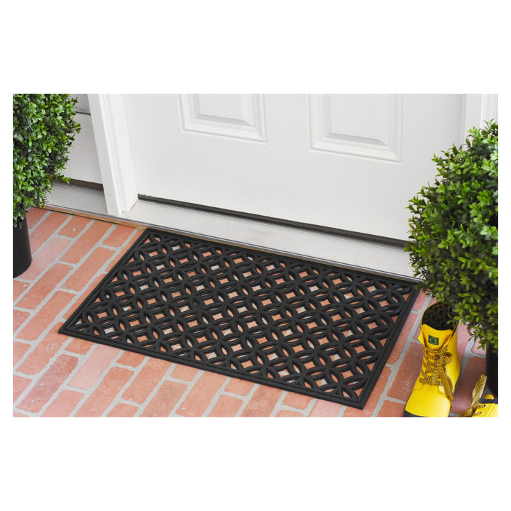 Circles Rubber Doormat 18"x30"