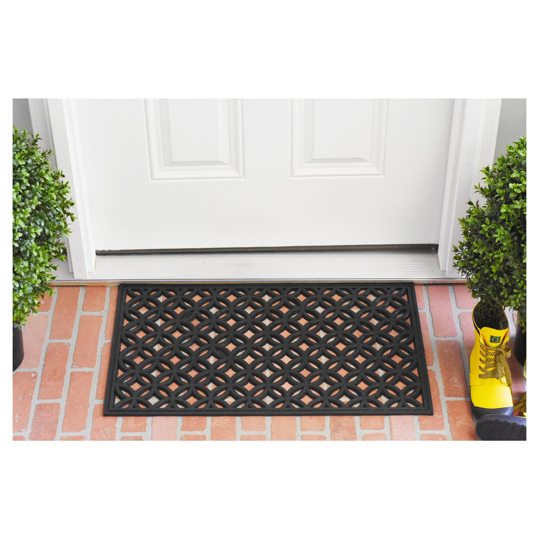 Circles Rubber Doormat 18"x30"