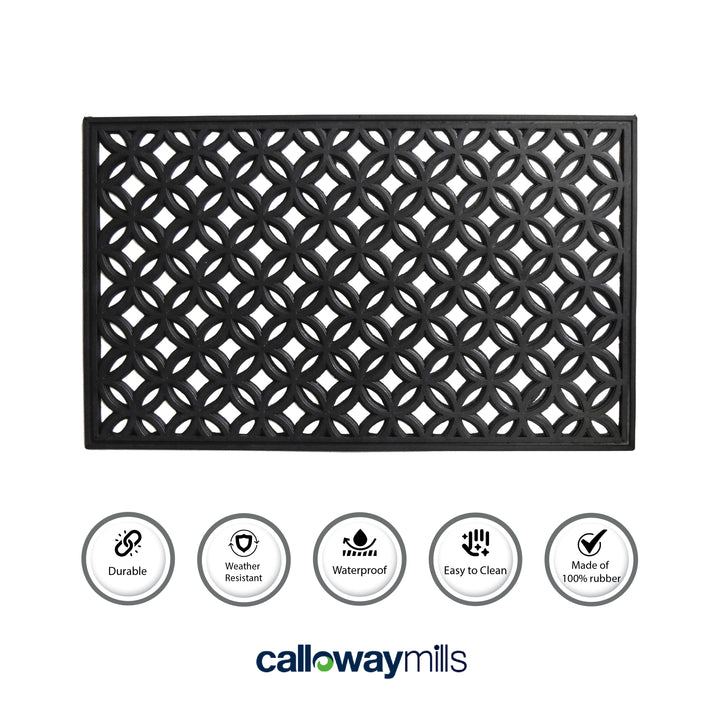 Circles Rubber Doormat