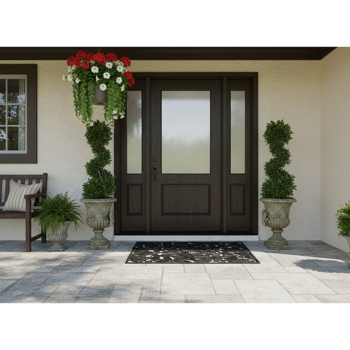 Lilac Vine Rubber Doormat