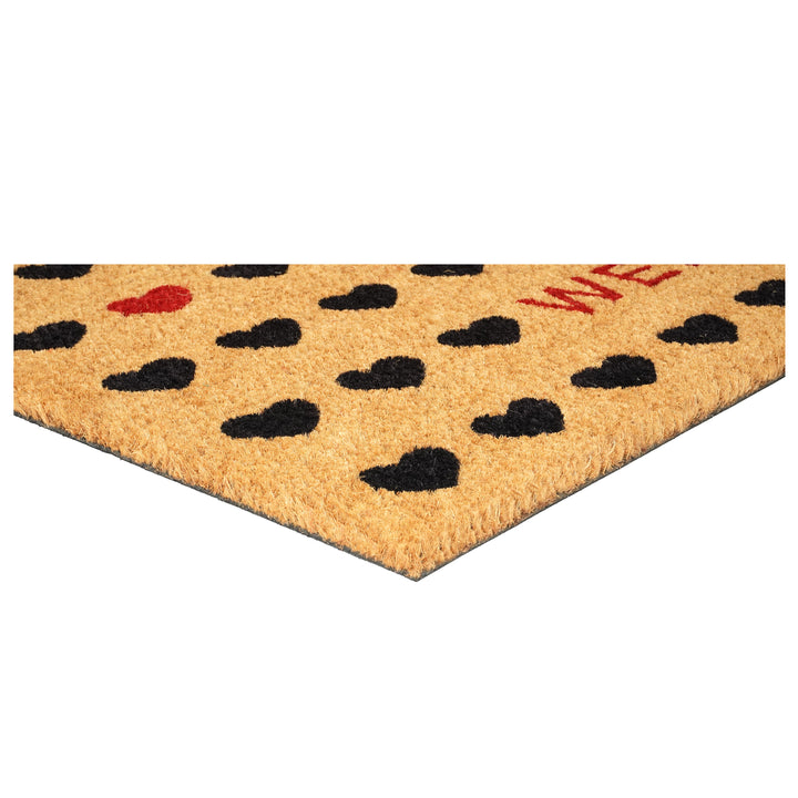 Heart Welcome Doormat 17"x29"