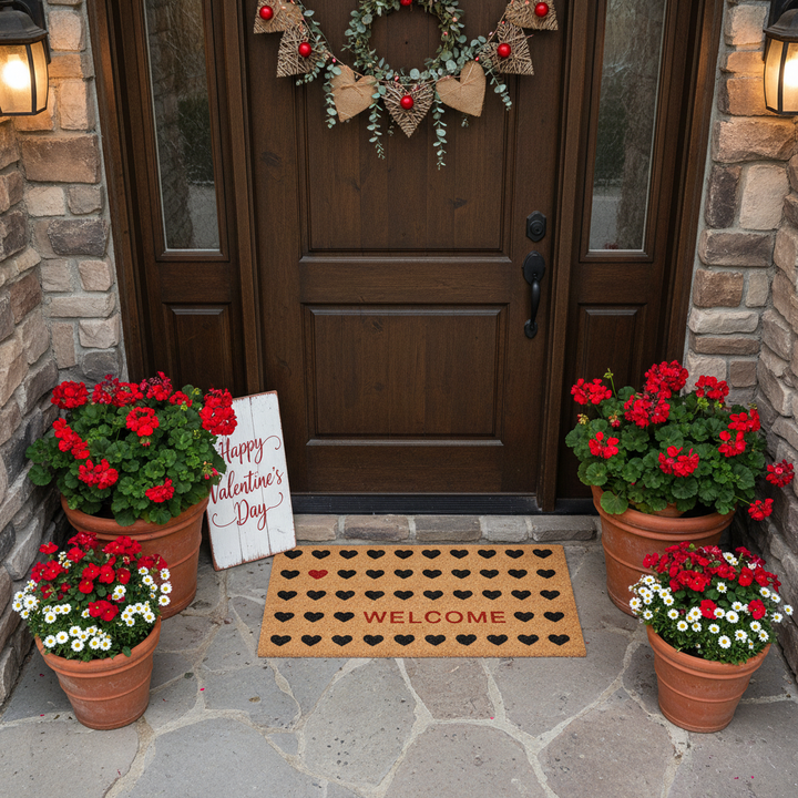 Heart Welcome Doormat