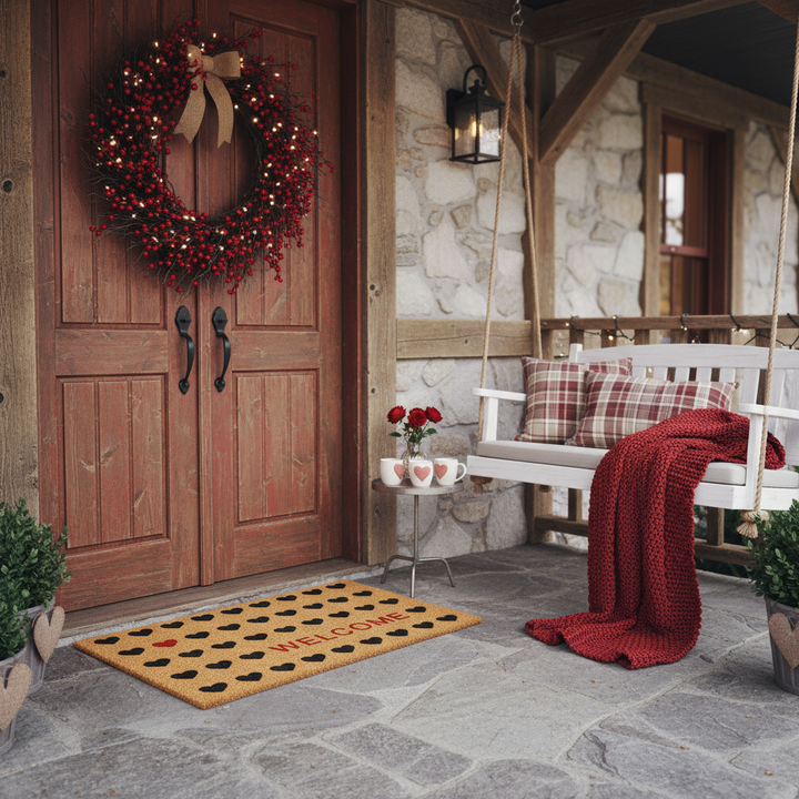 Heart Welcome Doormat