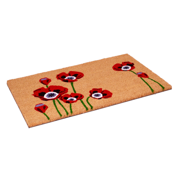 Red Poppies Doormat 24"x36"