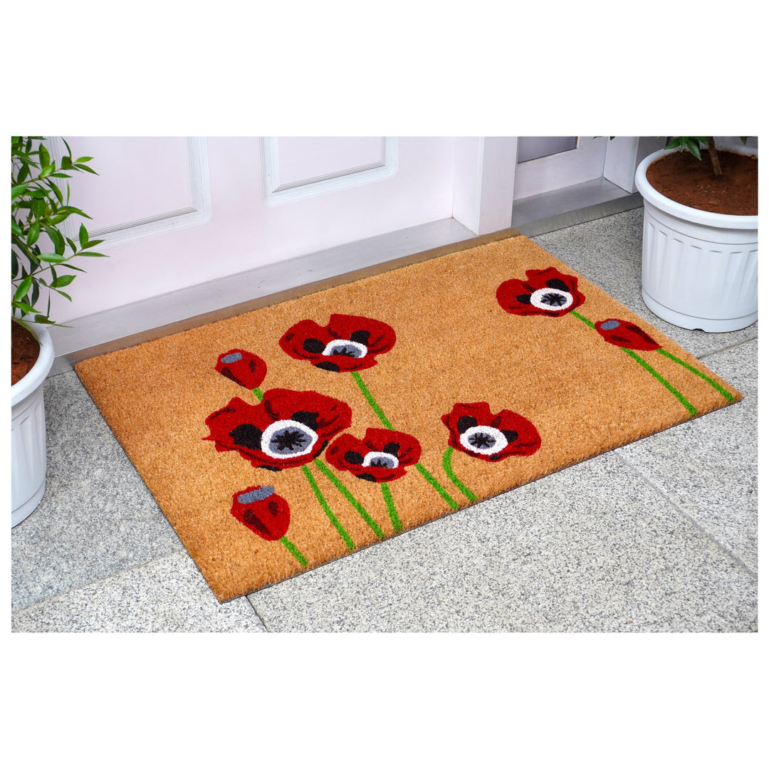 Red Poppies Doormat 24"x36"