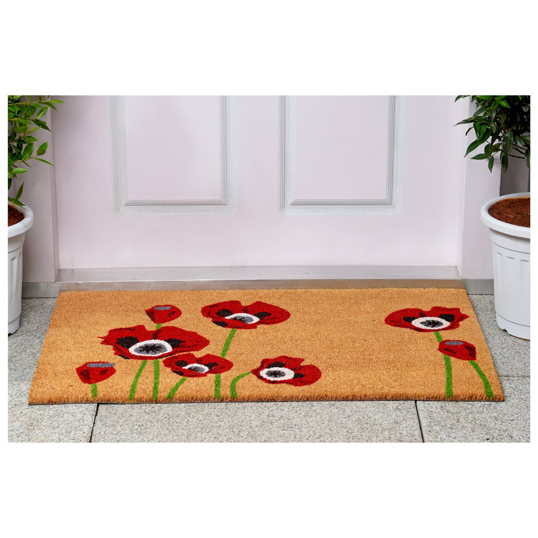 Red Poppies Doormat 24"x36"