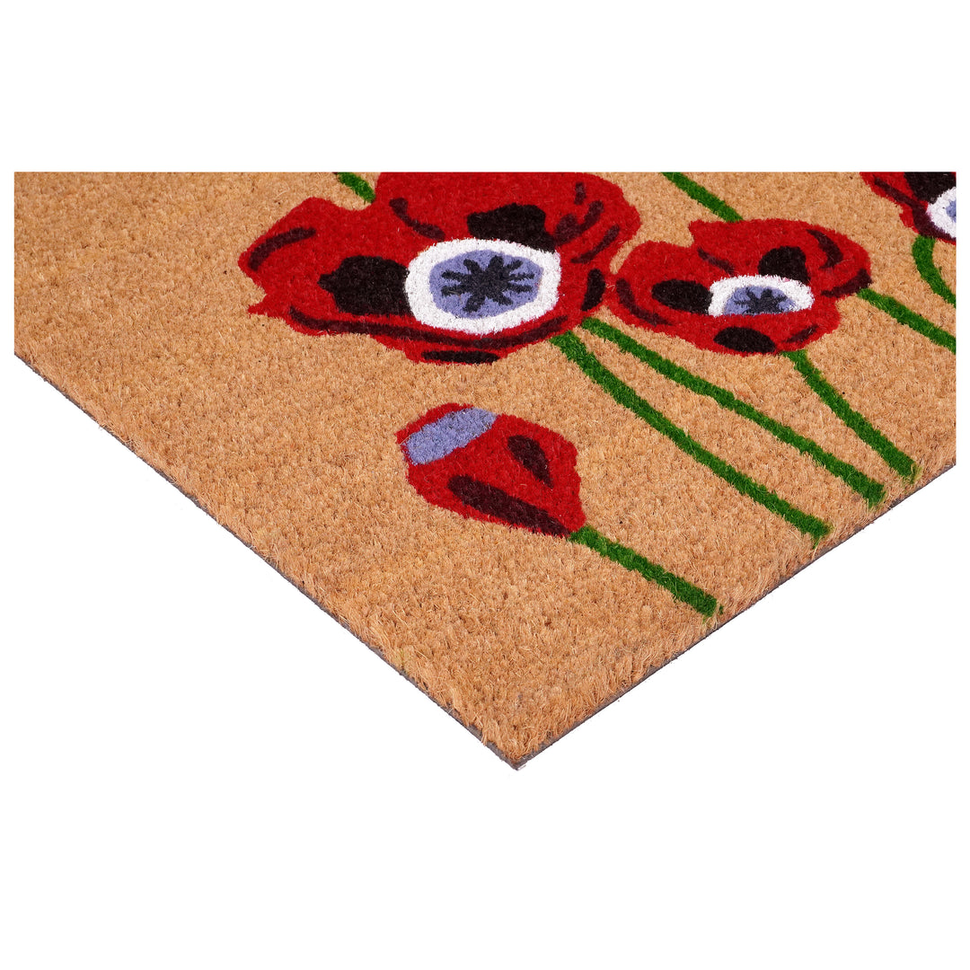 Red Poppies Doormat 24"x36"