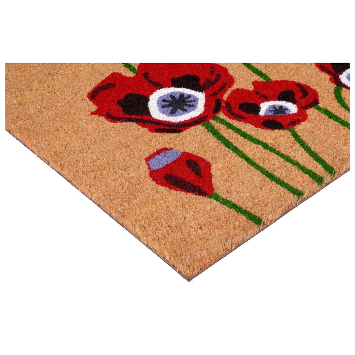 Red Poppies Doormat 24"x36"