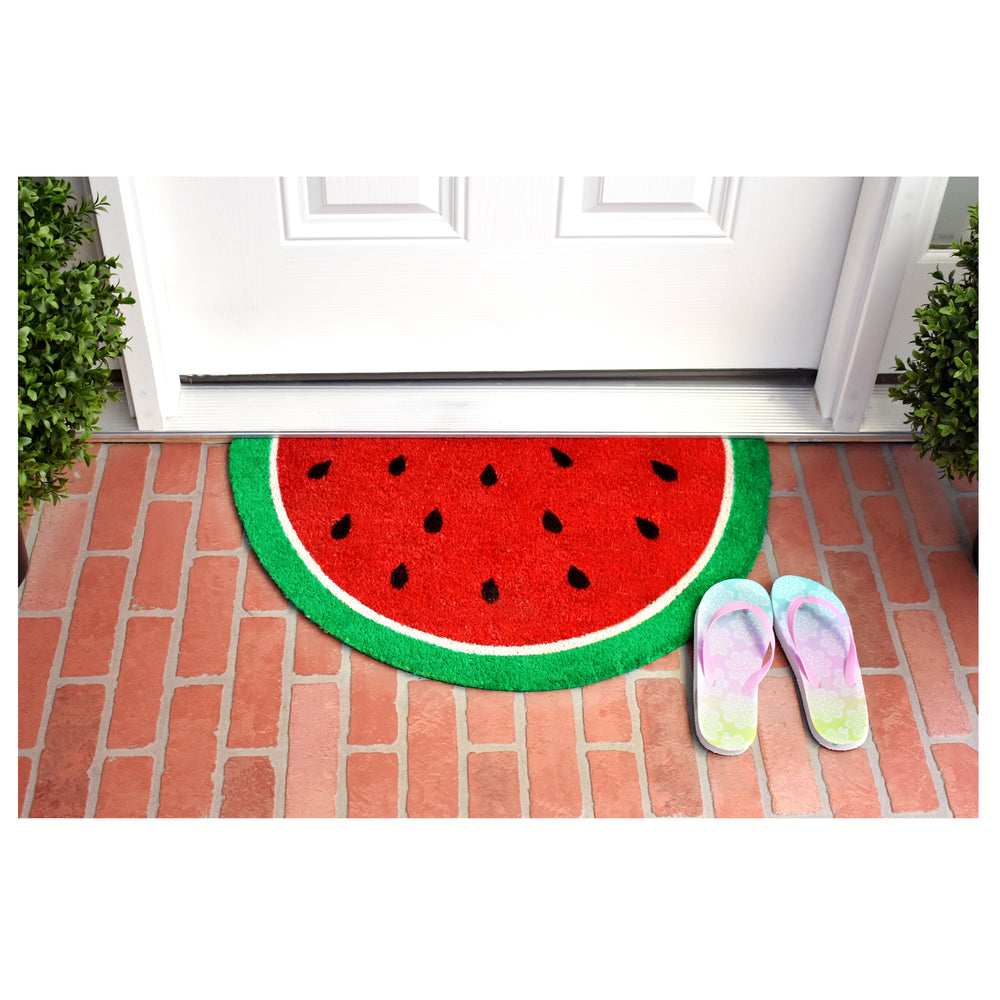 Watermelon Slice Doormat 17"x29"