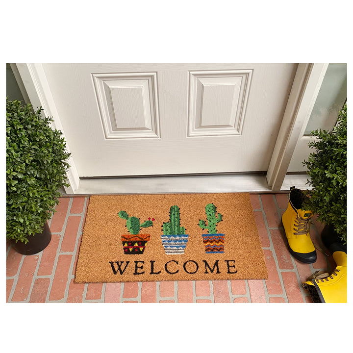 Cactus Welcome Doormat 17"x29"