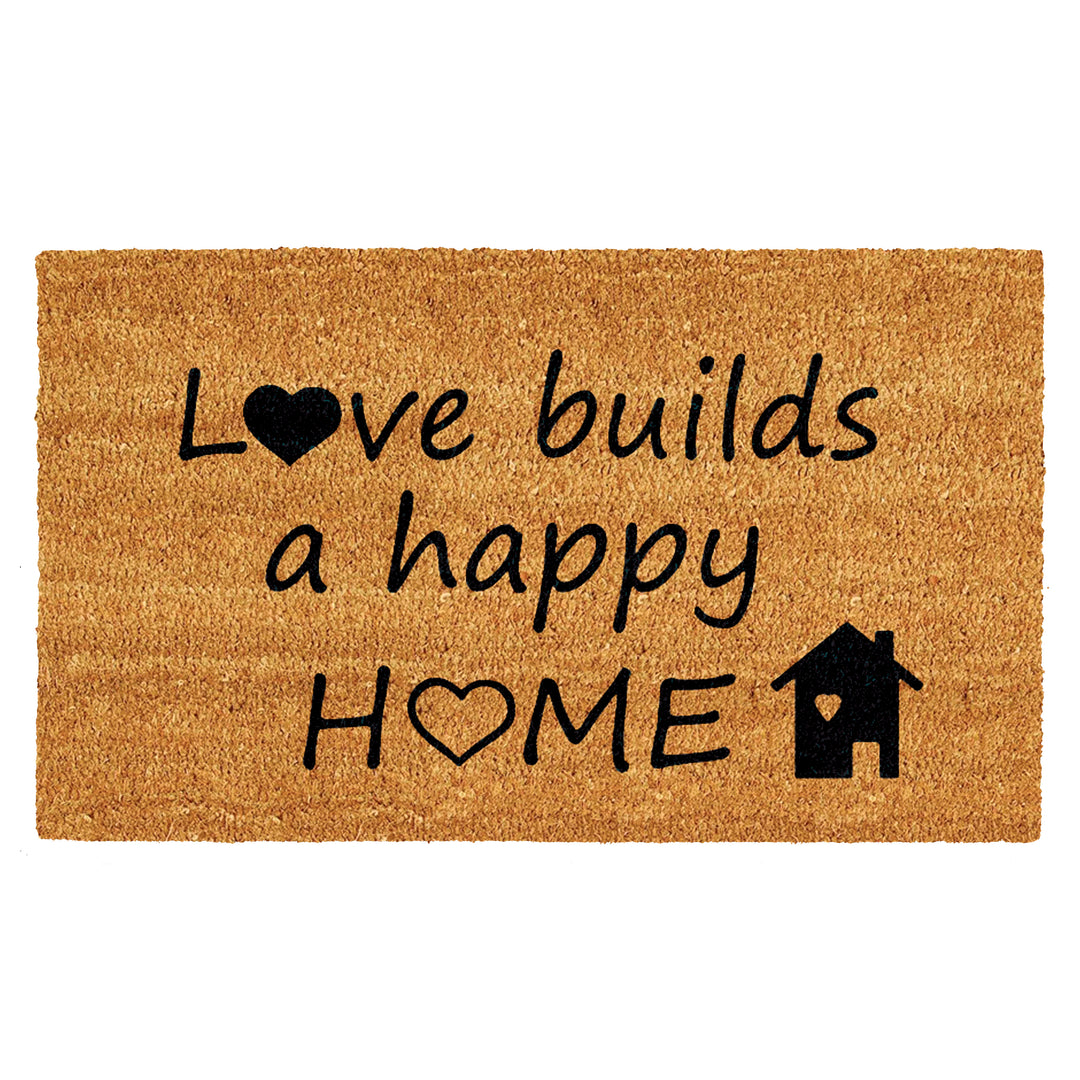 Happy Home Doormat 17"x29"