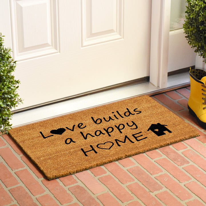 Happy Home Doormat 17"x29"