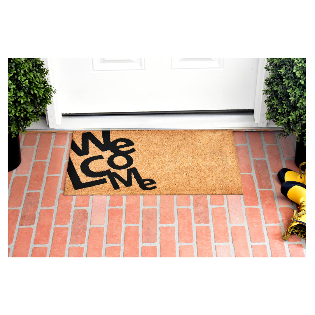 Angle Welcome Doormat