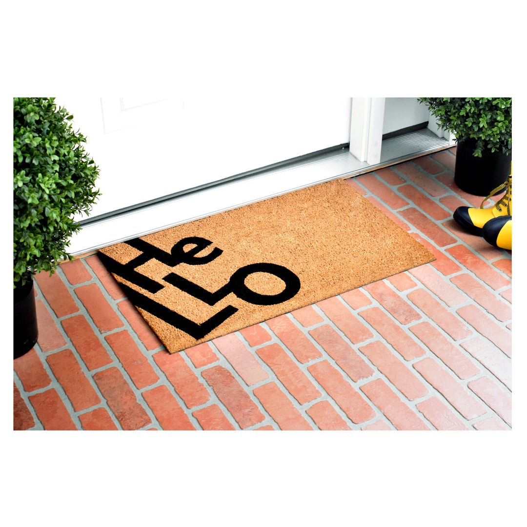 Angle Hello Doormat 24"x36"