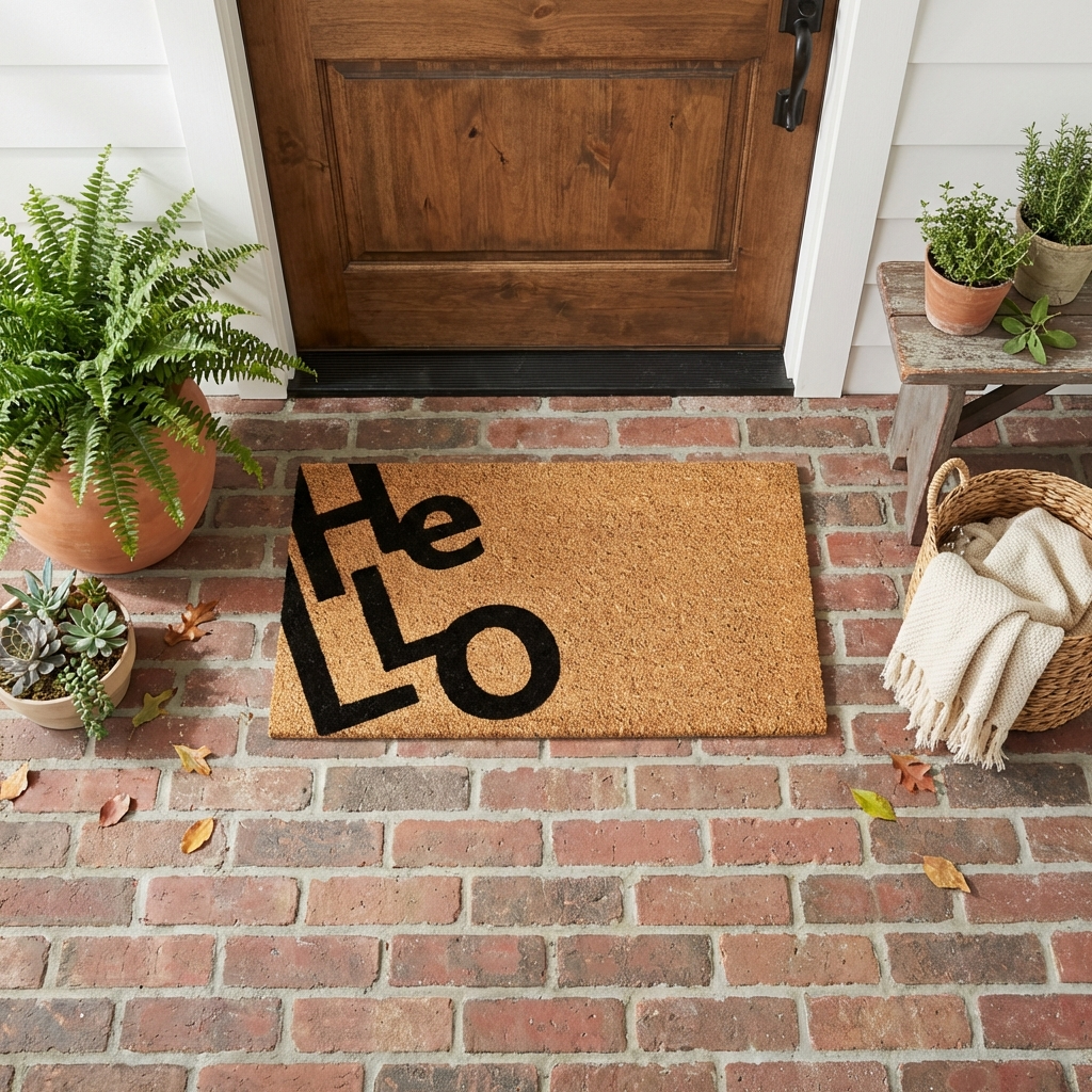 Angle Hello Doormat