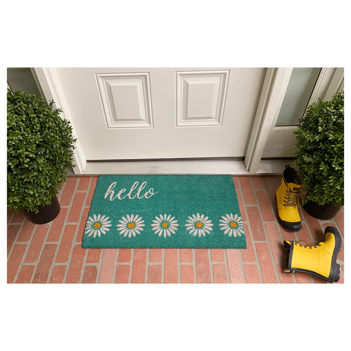 Daisy Hello Doormat 17"x29"