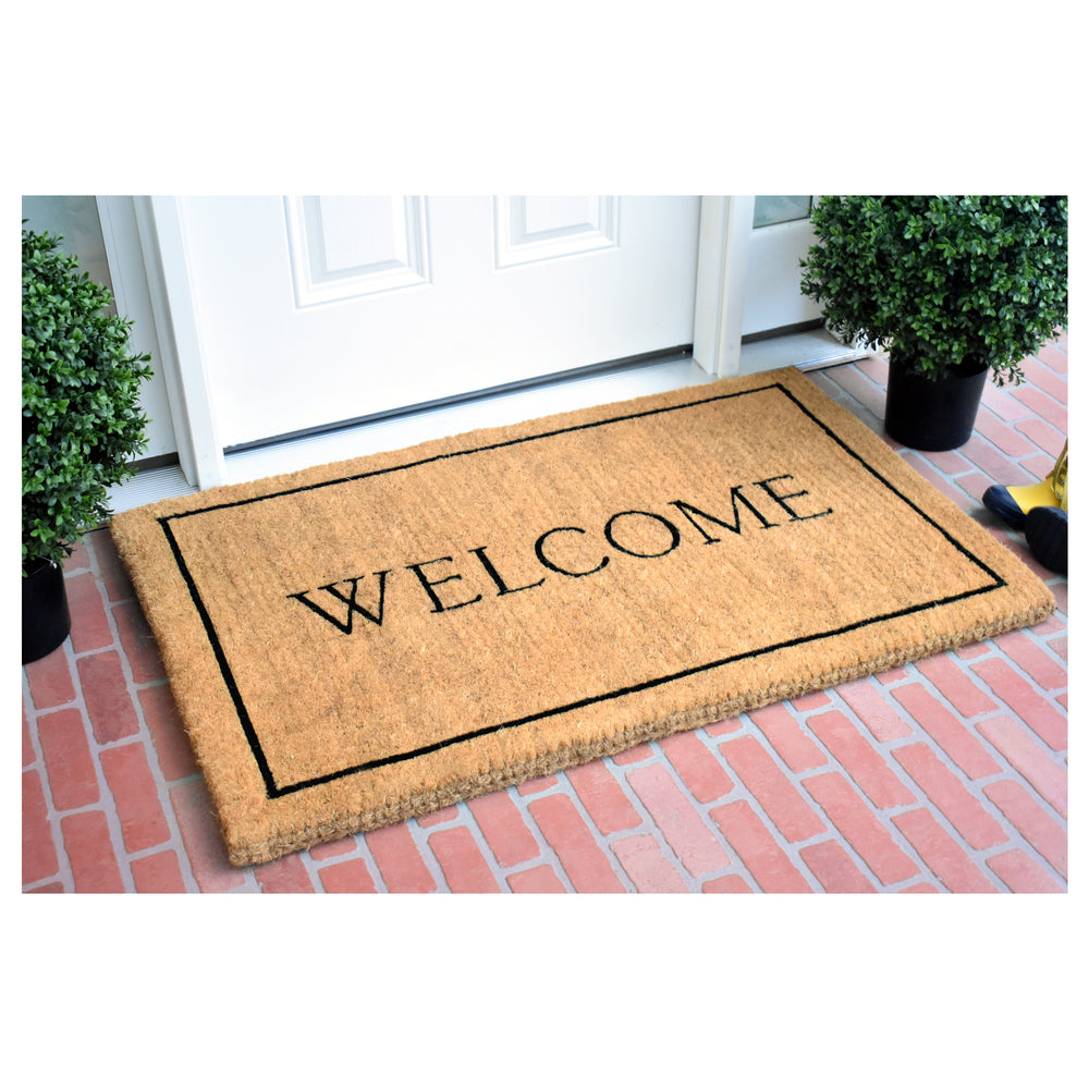 Welcome Border 100% Coir Doormat 30"x48"