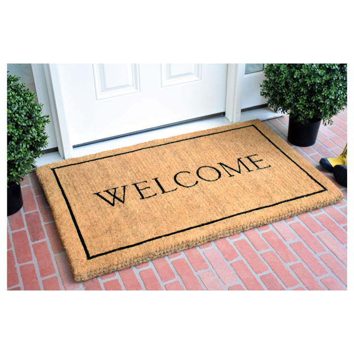 Welcome Border 100% Coir Doormat 30"x48"