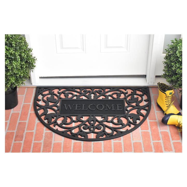 Welcome Arch Rubber Doormat 24"x36"