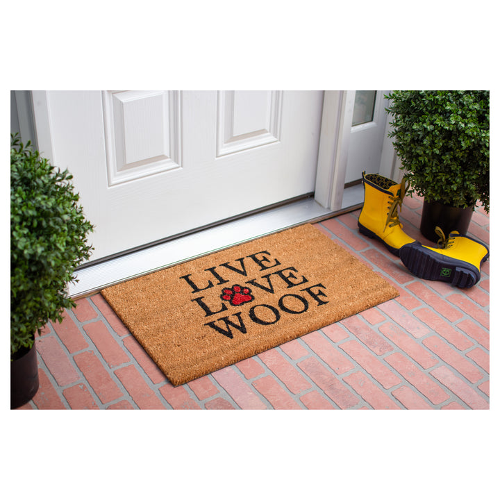 Live Love Woof Doormat 17"x29"