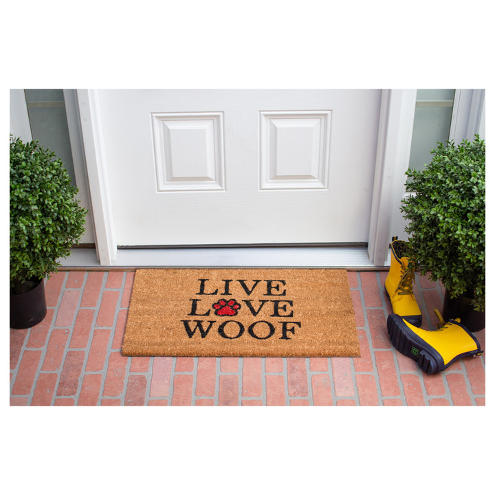 Live Love Woof Doormat 17"x29"
