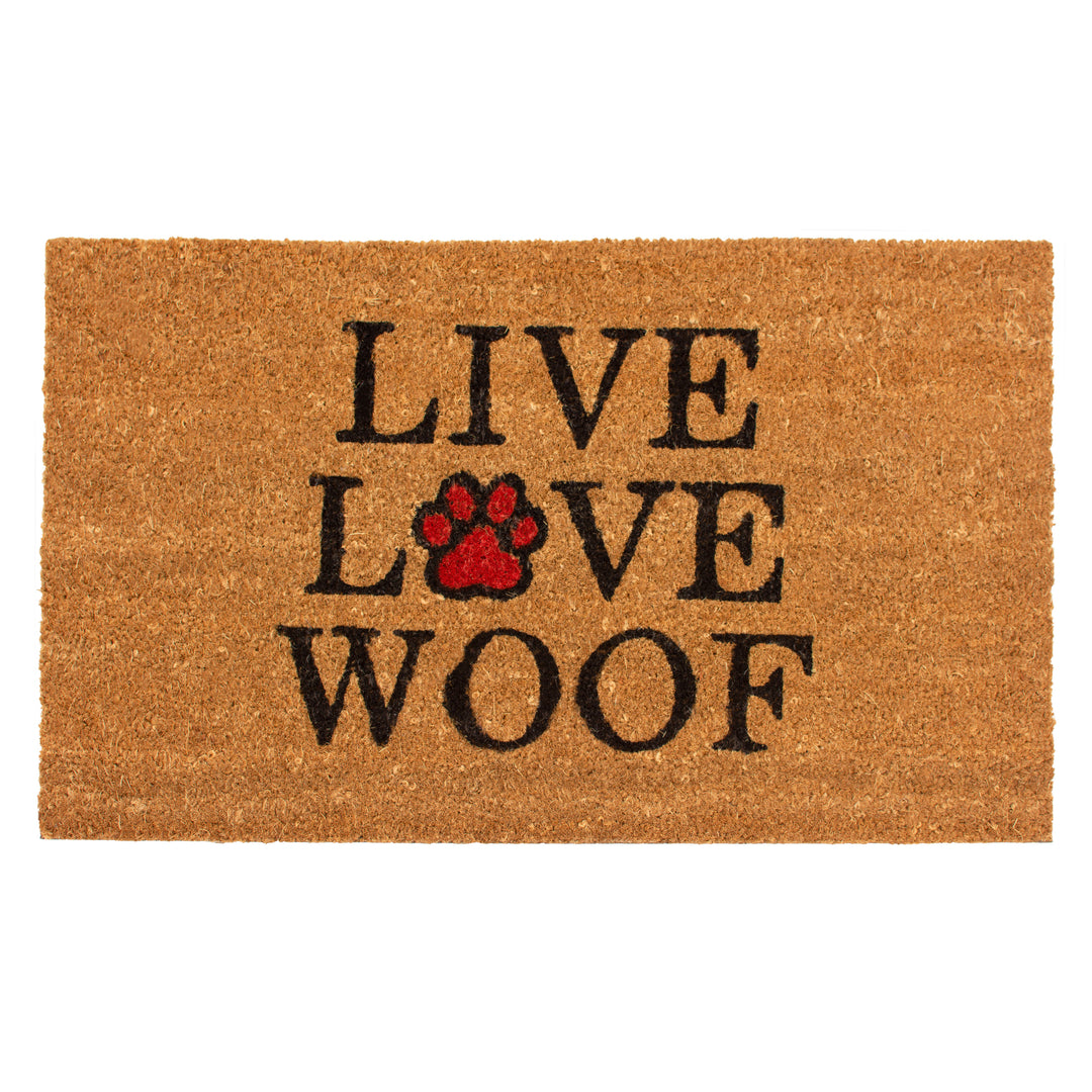 Live Love Woof Doormat 17"x29"