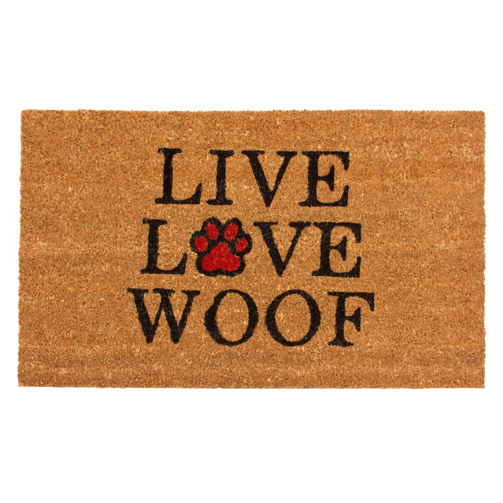 Live Love Woof Doormat 17"x29"