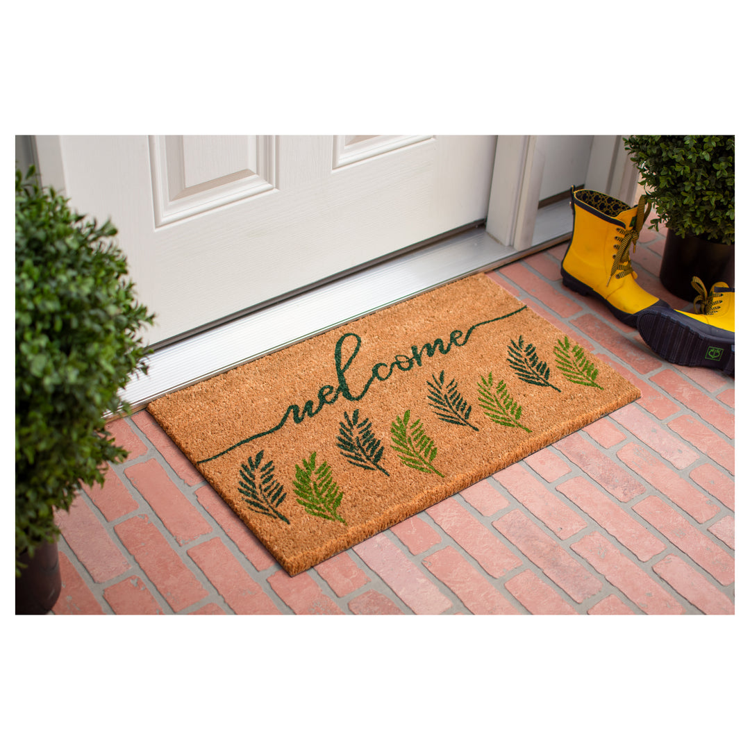 Fern Welcome Doormat 17"x29"