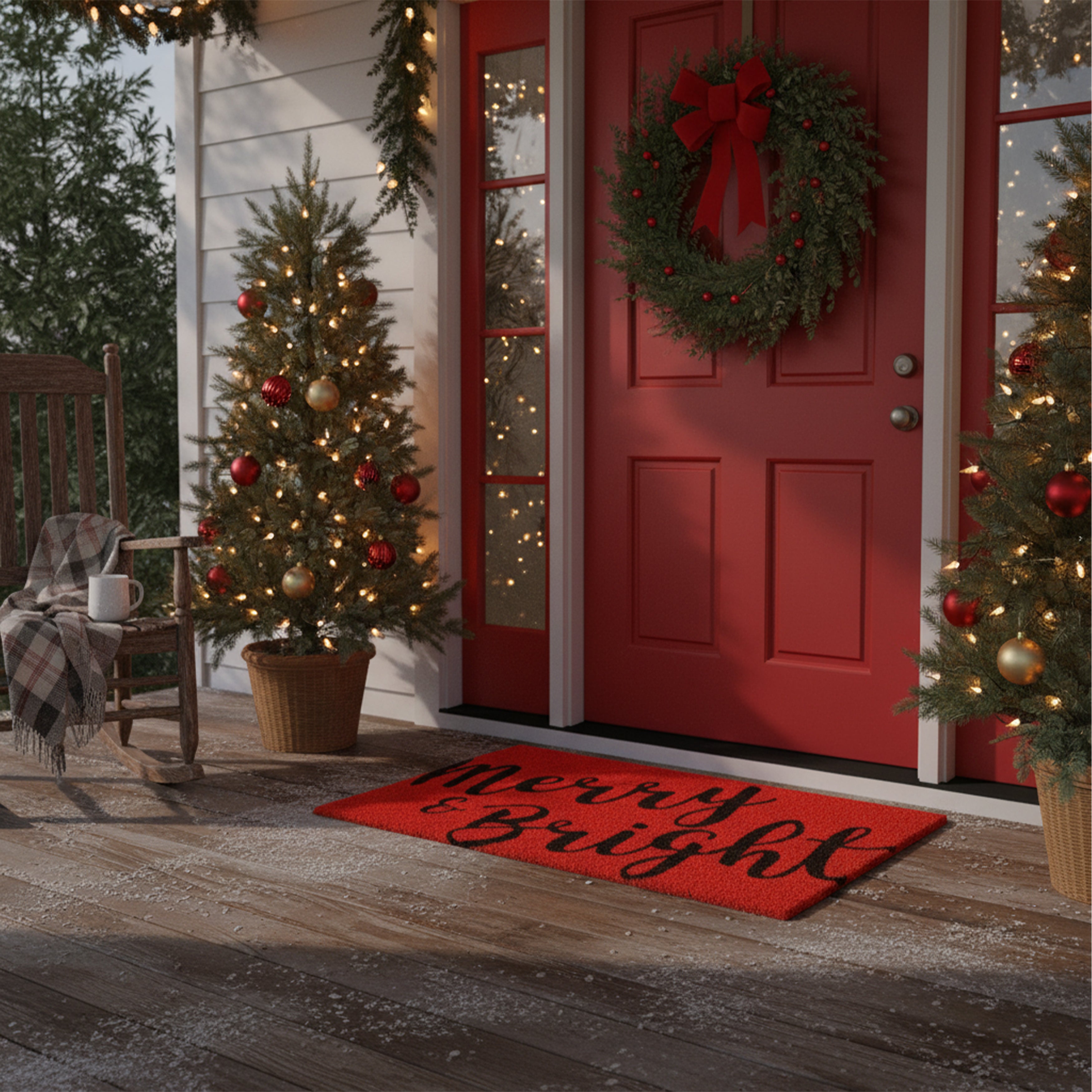 Merry & Bright Doormat – Callowaymills