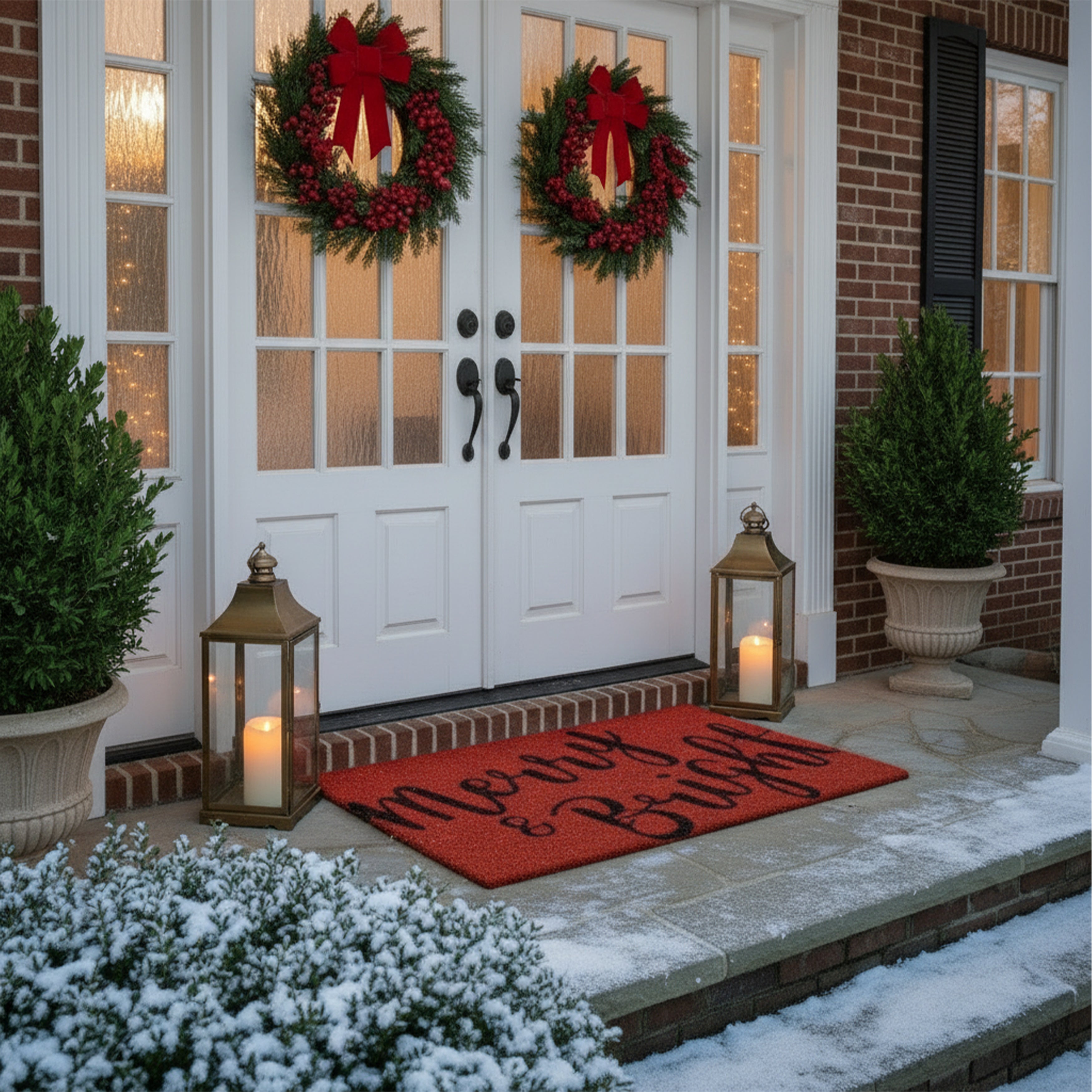 Merry & Bright Doormat – Callowaymills