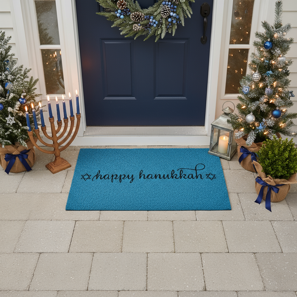 Happy Hanukkah Doormat
