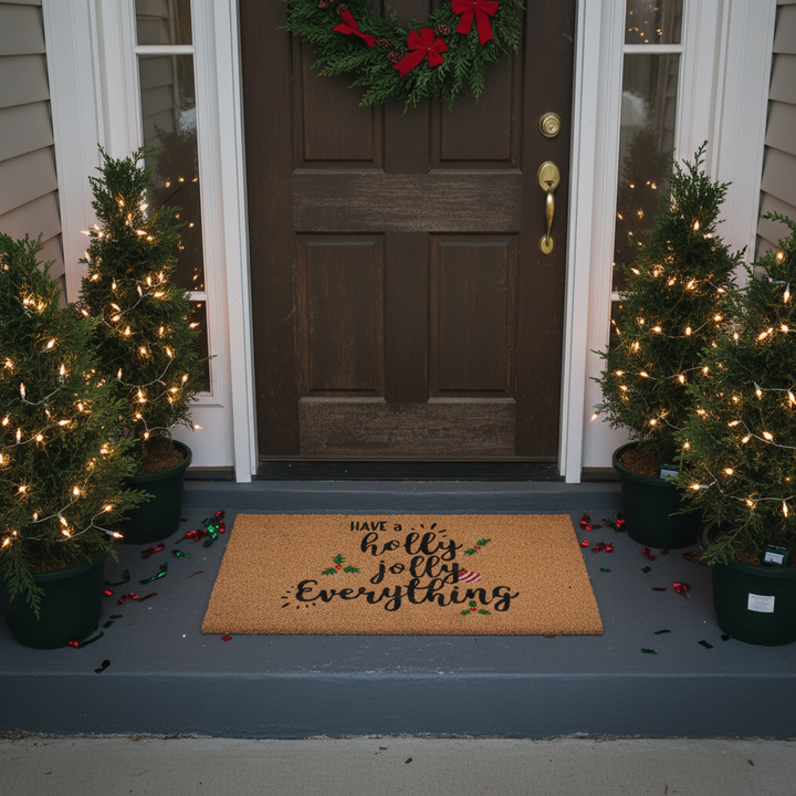 Holly Jolly Doormat