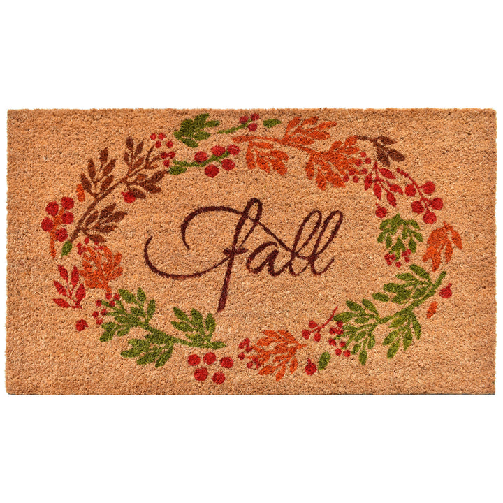 Fall Wreath Doormat 17"x29"