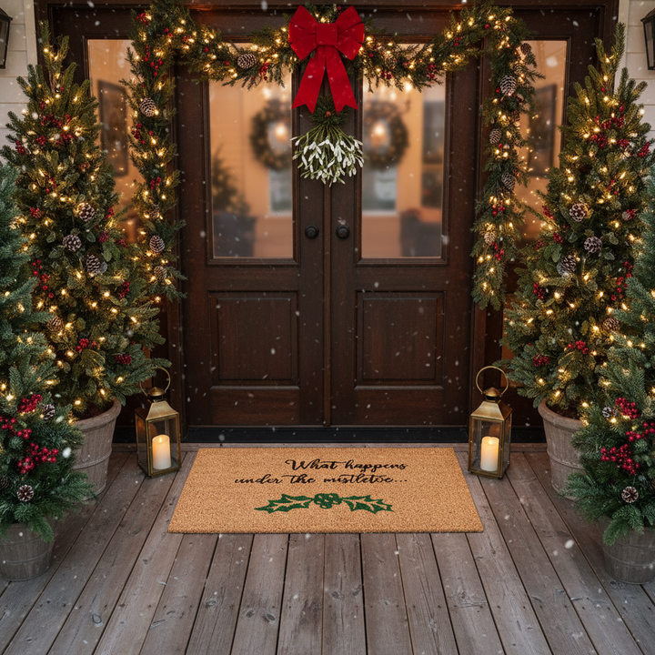 Mistletoe Doormat