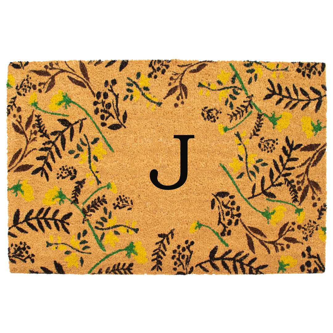 Lily Bliss Monogram Doormat 24"x36" / J