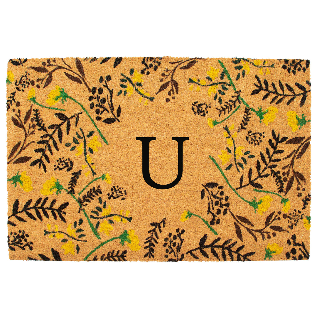 Lily Bliss Monogram Doormat 24"x36" / U