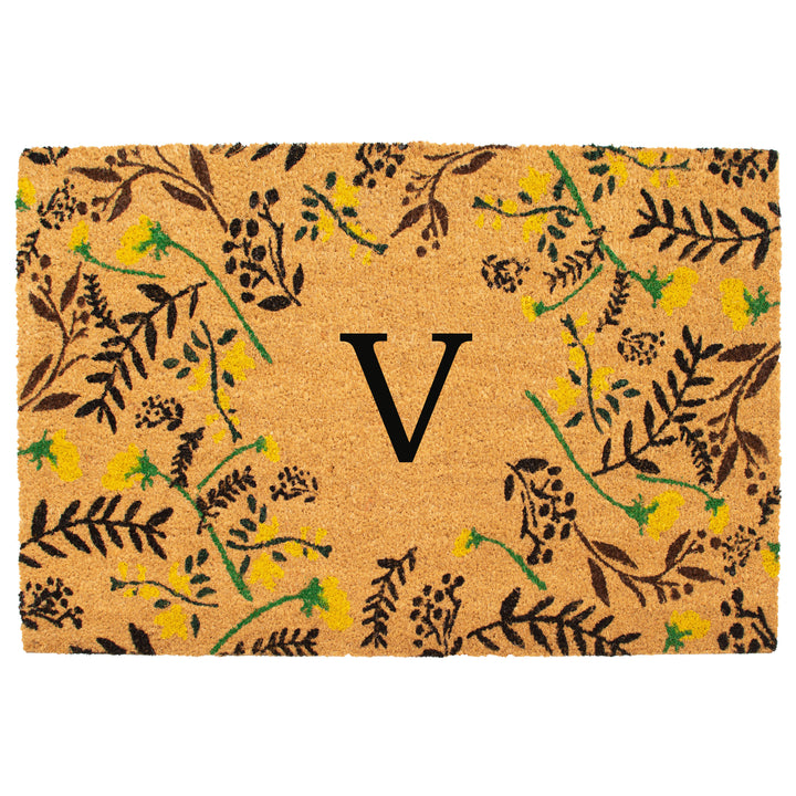 Lily Bliss Monogram Doormat 24"x36" / V