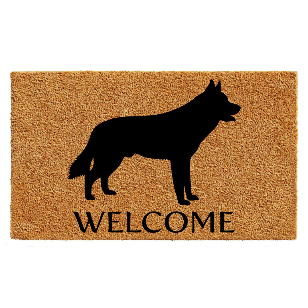 Siberian Husky Doormat 24"x36" / Siberian Husky