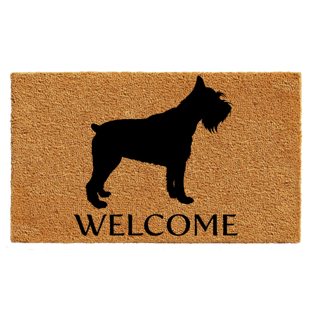 Miniature Schnauzer Doormat 17"x29" / Miniature Schnauzer