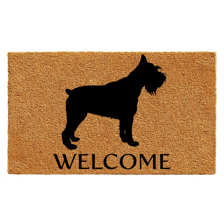 Miniature Schnauzer Doormat 17"x29" / Miniature Schnauzer