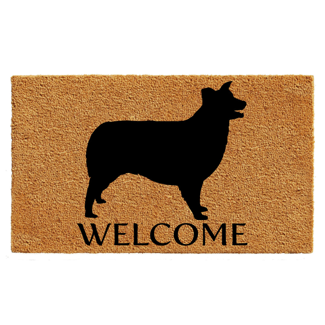 Border Collie Doormat 24"x36" / Border Collie