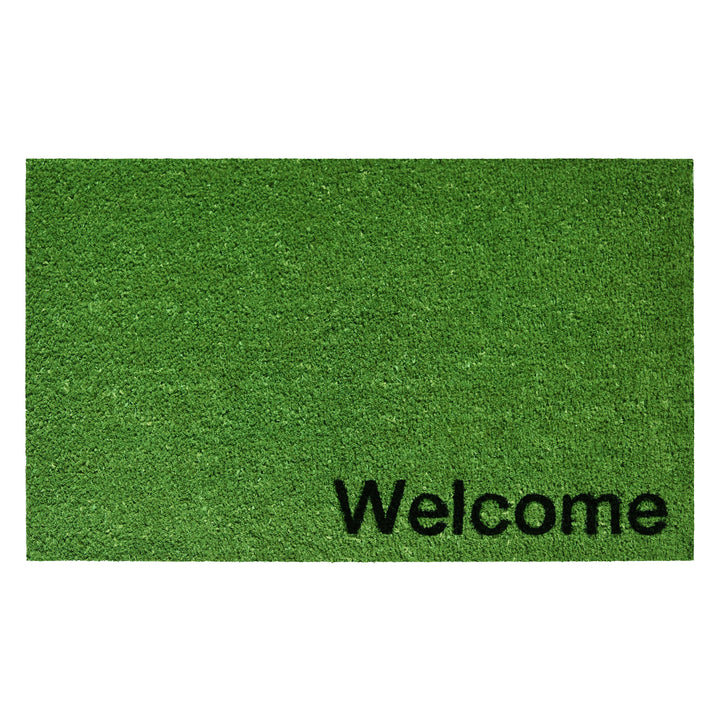 Collins Green Pastel Welcome Doormat Green / 24"x36"